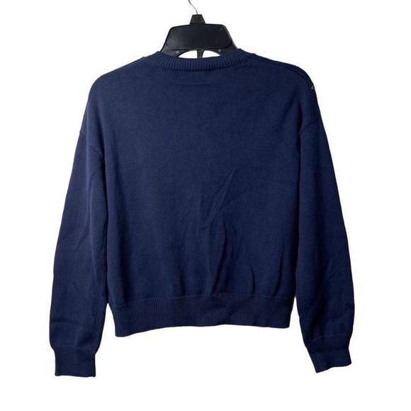 Harper Canyon Girls Navy Peacoat String Lights Sequin Sweater Size Small 7/8 - Picture 2 of 11